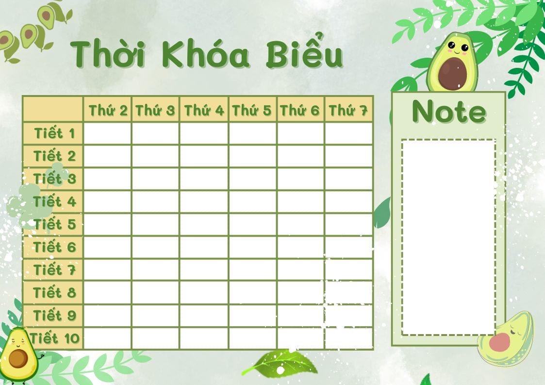 ý tưởng thời khóa lớp