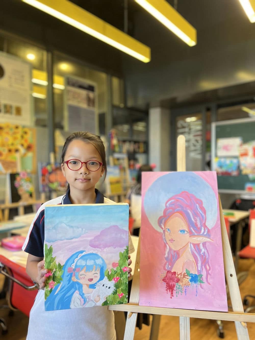 Vẽ tranh màu nước lạ