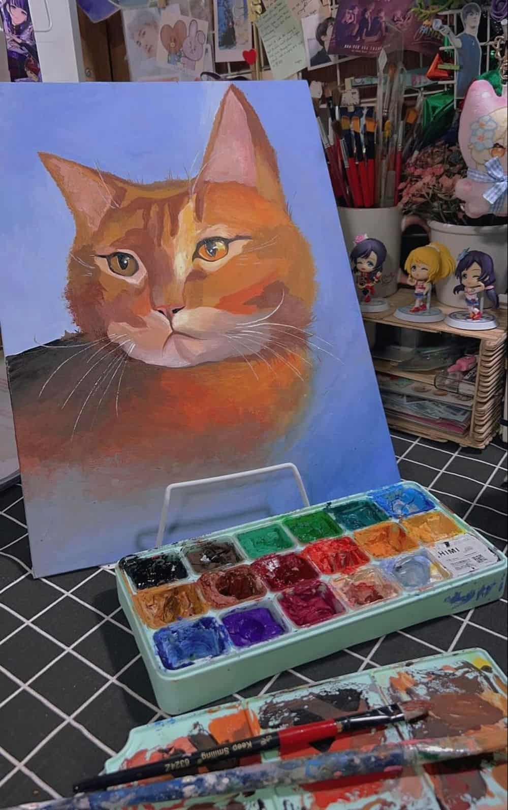 Vẽ tranh màu nước tươi