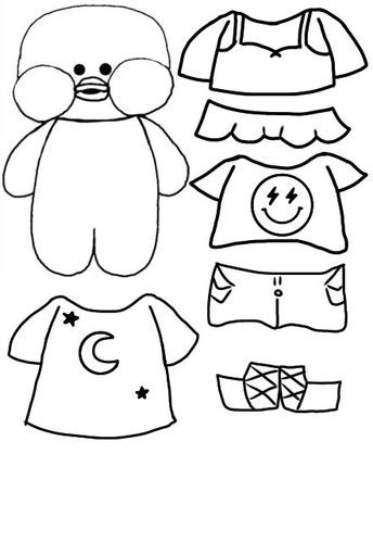 Bê búp giấy tô màu