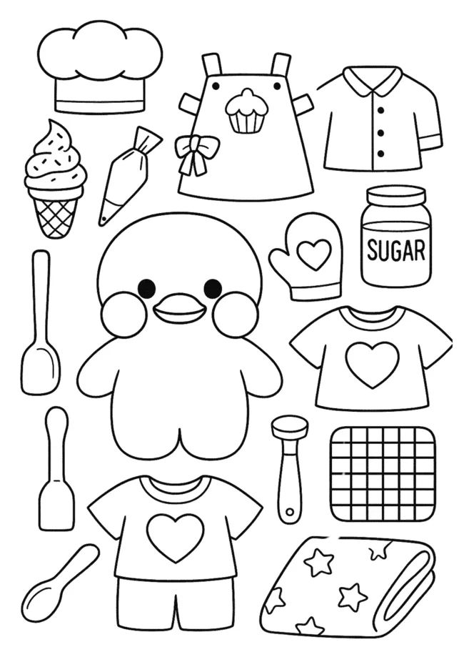 Màu tô giấy búp bê