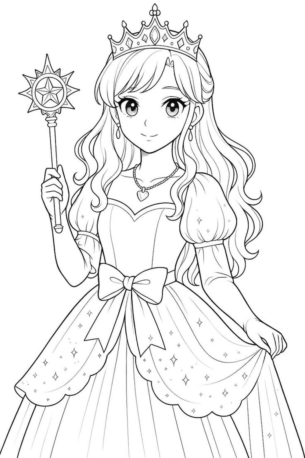 Tranh tô búp bê cute