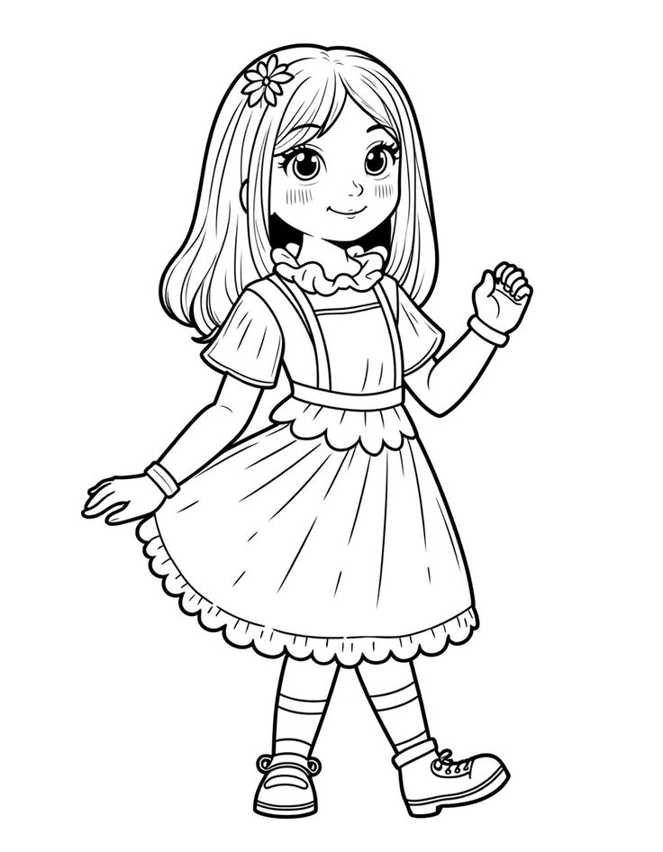 Tranh tô màu búp nhỏ