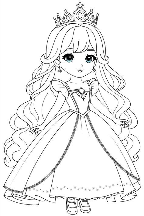 Tranh tô màu búp xinh