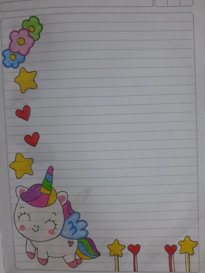 cách trang trí 1 tờ giấy a4