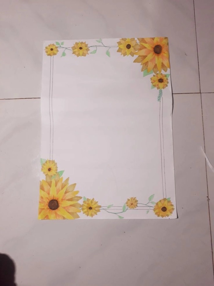 khung trang trí giấy a4