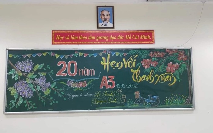 mẫu trang trí bảng đẹp đơn giản
