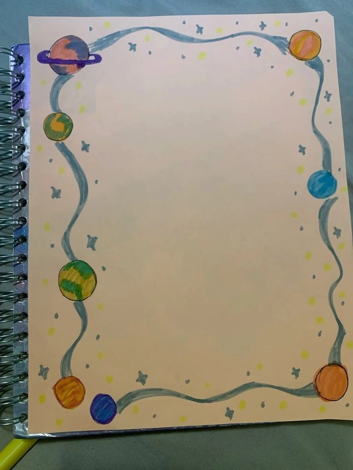 trang trí góc a4