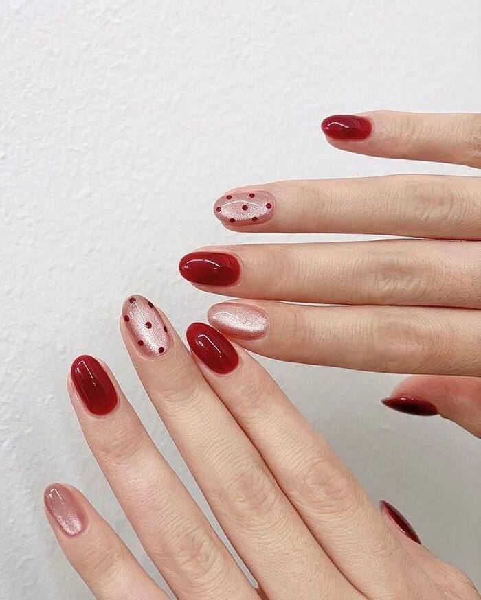 mẫu nail tết đẹp xinh