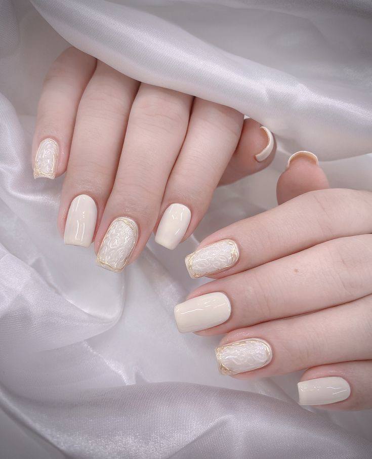nail trắng cực đẹp