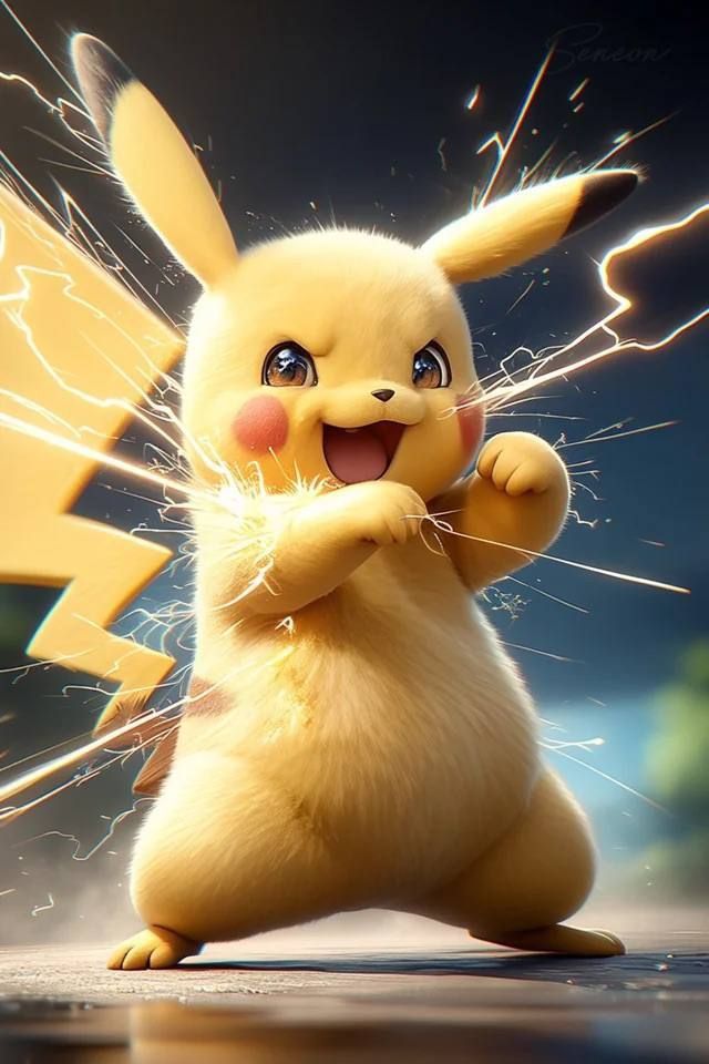 pikachu sắc thái vui vẻ