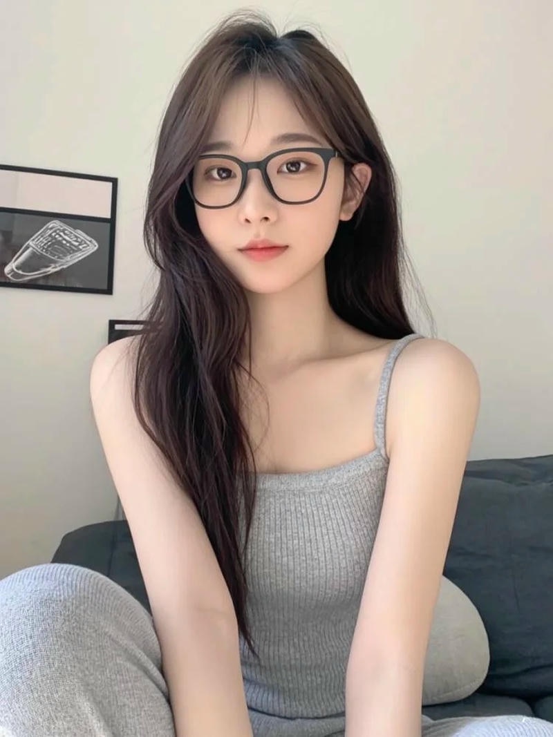 ảnh gái xinh đeo kính cute