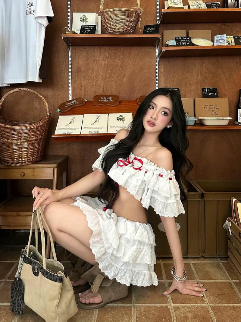 ảnh gái xinh váy ngắn