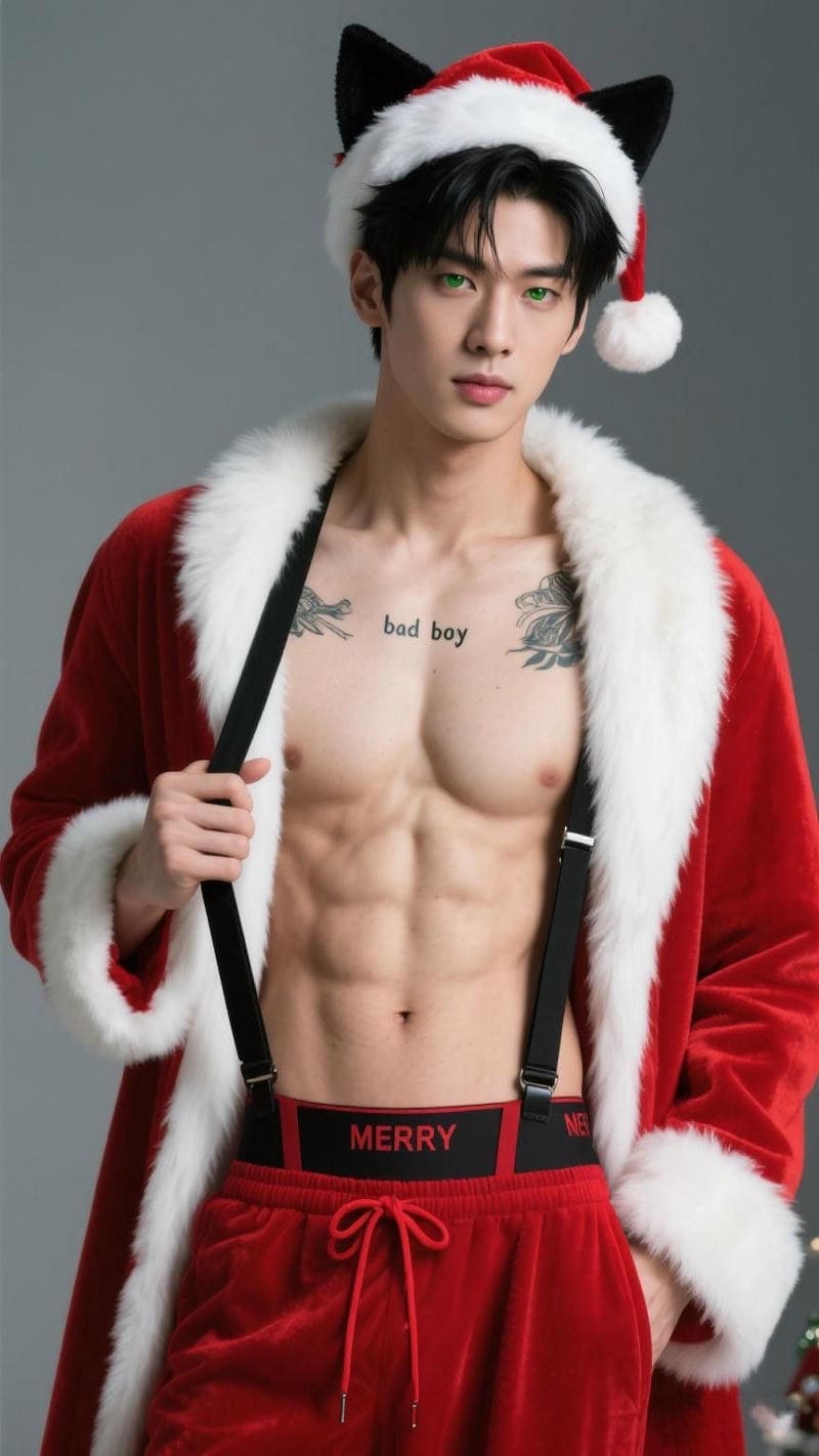 ảnh trai đẹp 6 múi săn noel