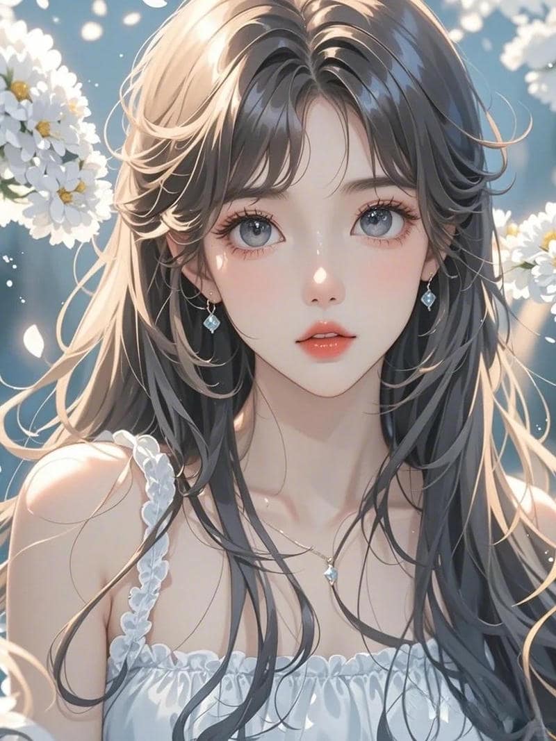 cô gái anime mắt to