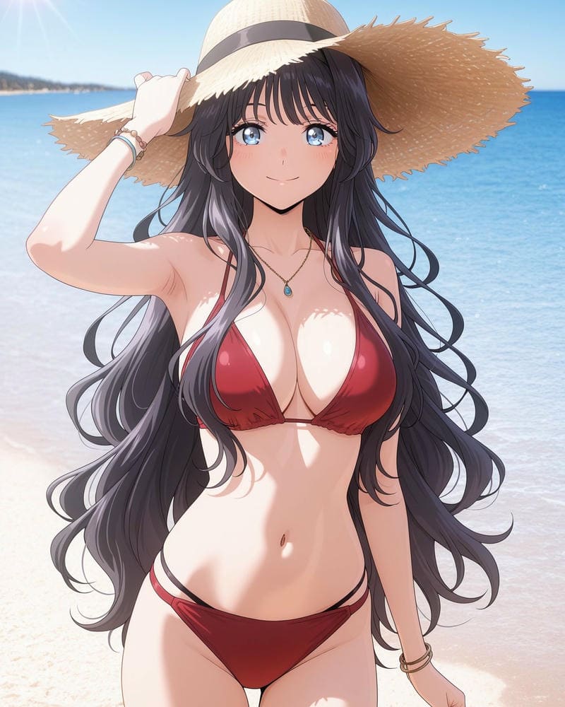 gái xinh anime to tròn