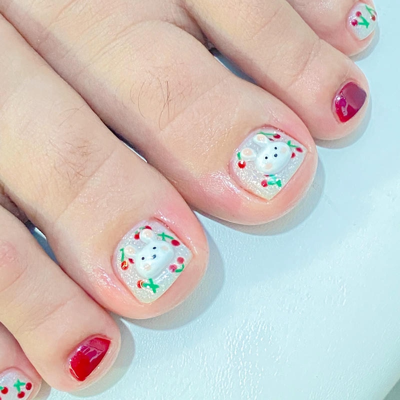 mẫu móng chân đáng yêu