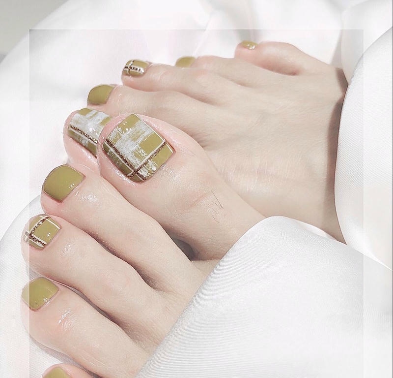 mẫu nail chân sang chảnh