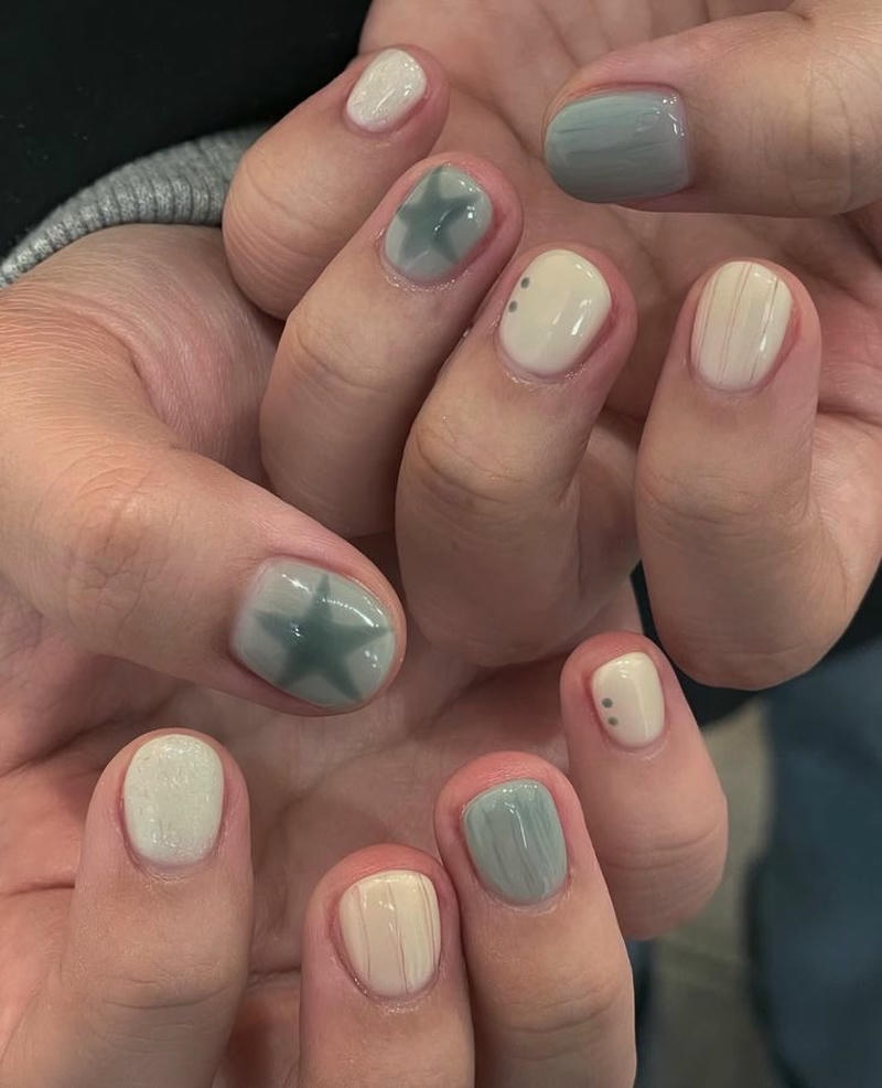 mẫu nail tay ngắn