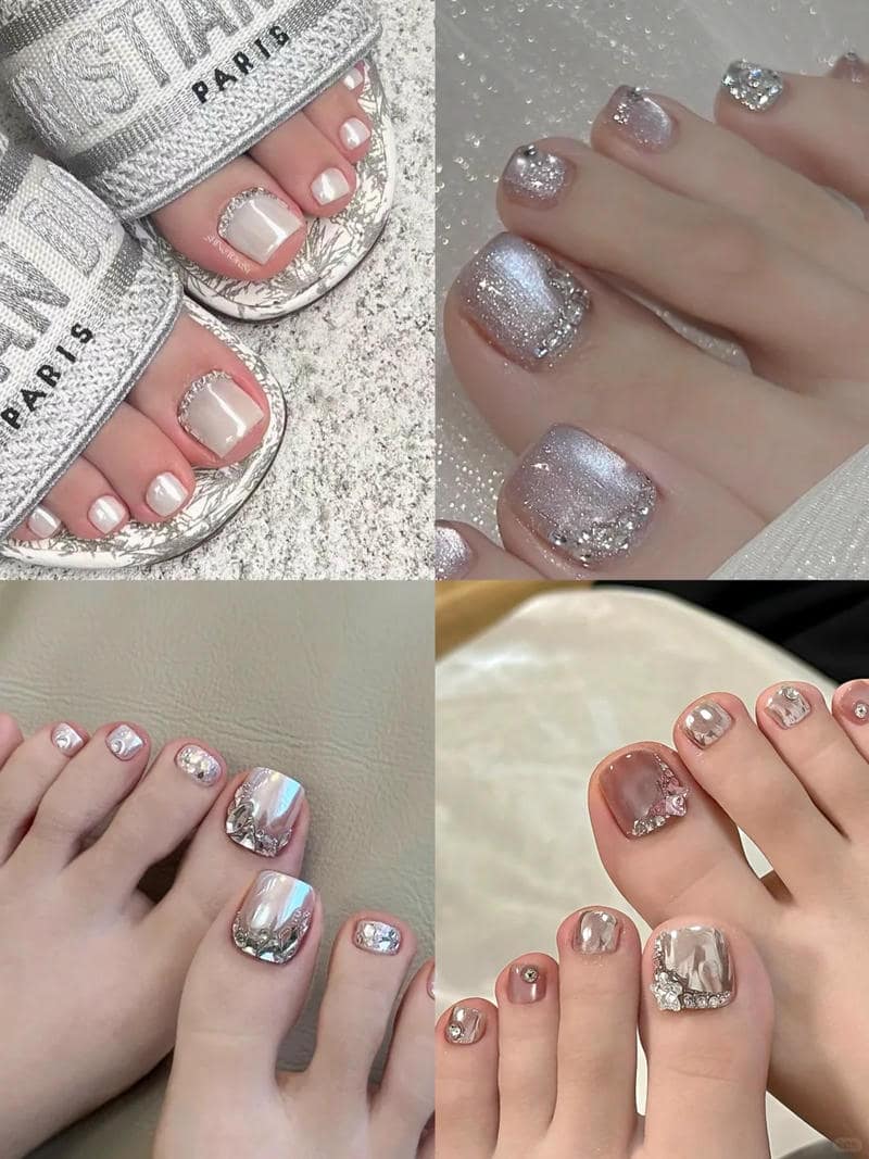 móng chân charm phá cách