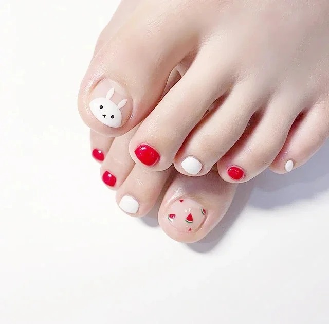 nail chan cute dang iu