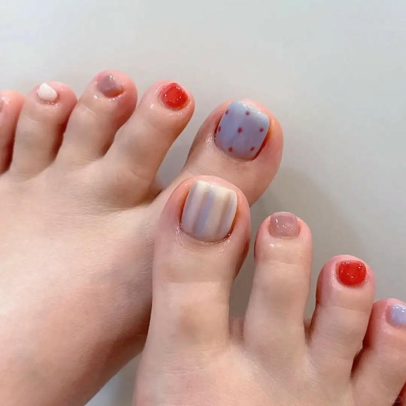 nail chân cute xinh