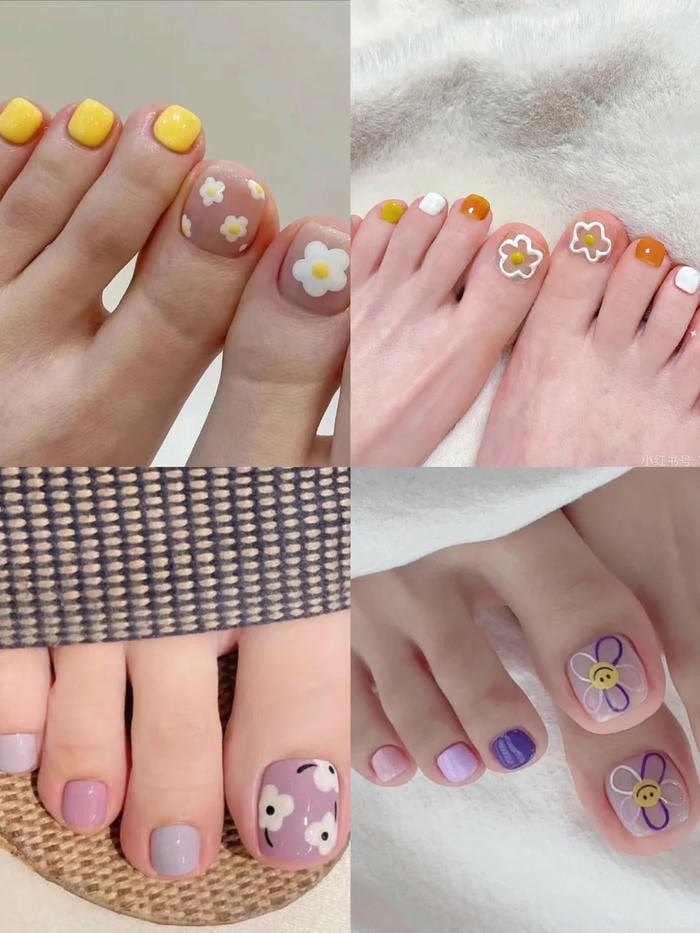 nail chân đi biển cực đẹp
