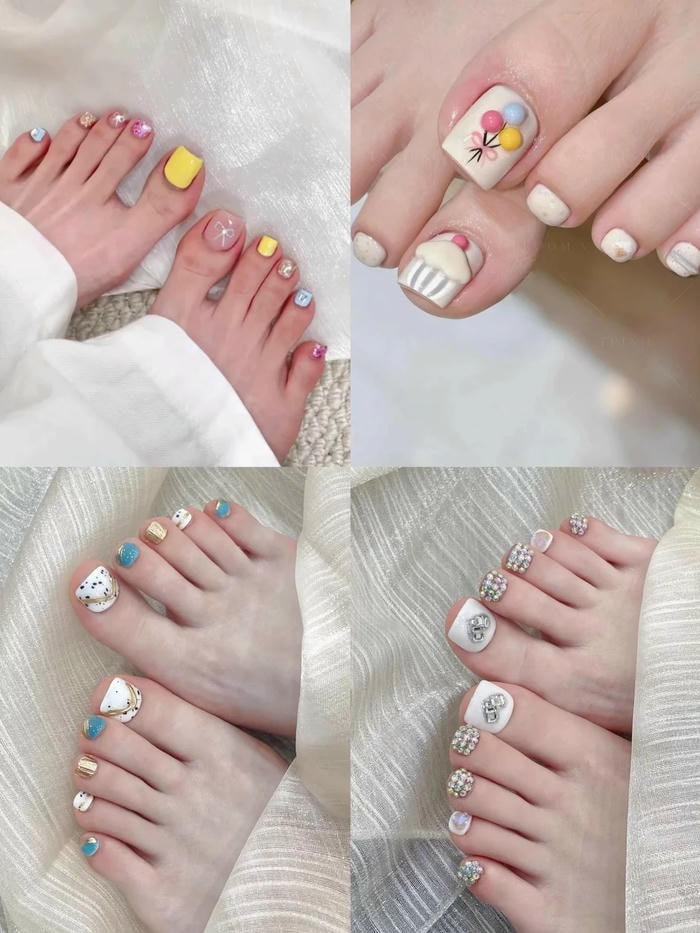nail chân đi biển sang chảnh