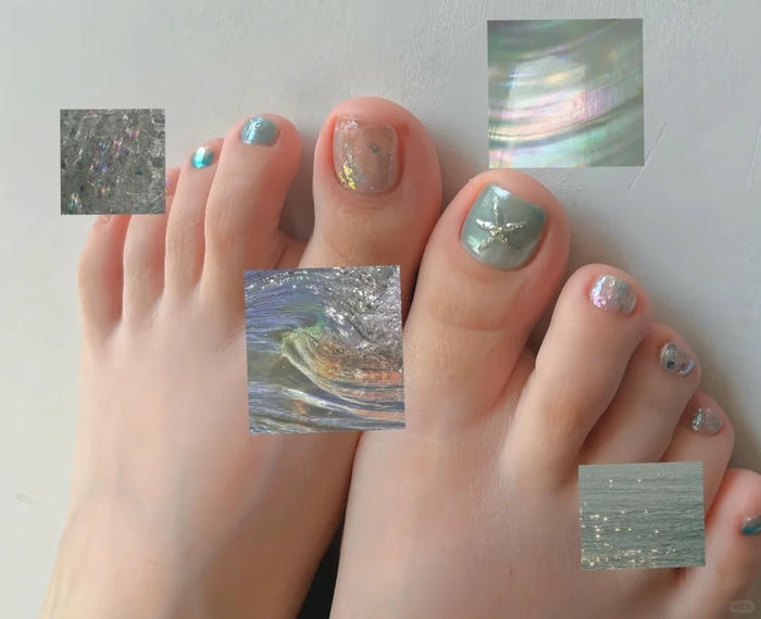 nail chân đi biển sang trọng quý phái