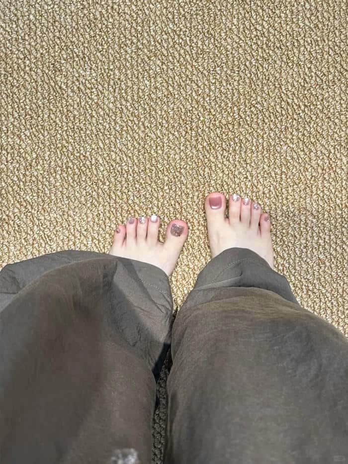 nail chân đơn giản cực hot