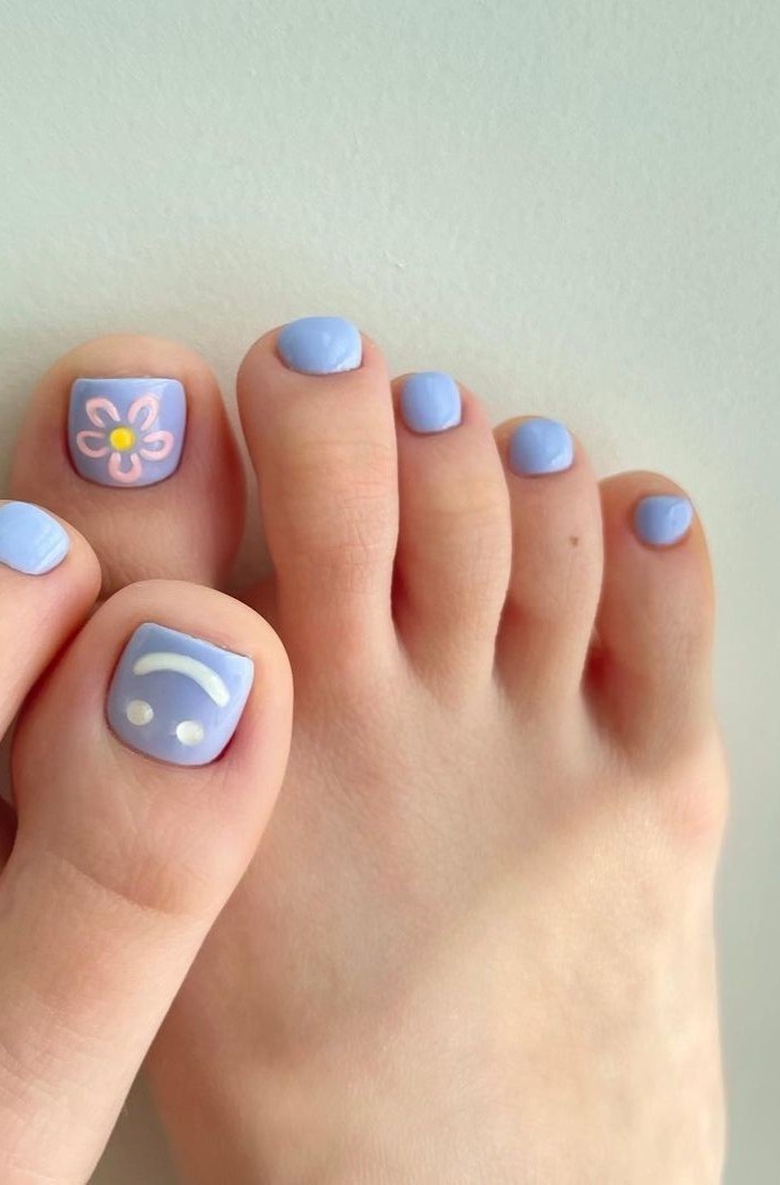 nail chân đơn giản hợp dự tiệc