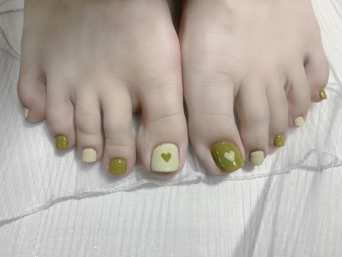 nail chân đơn giản tinh tế