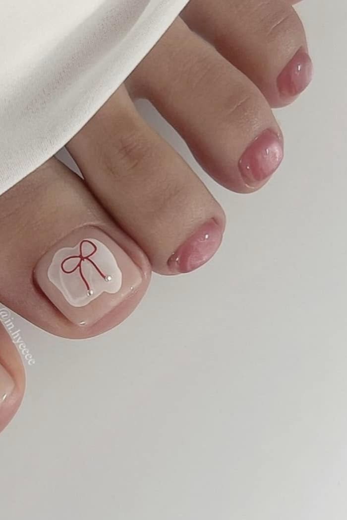 nail chân đơn giản trẻ trung