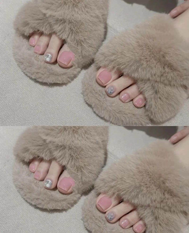 nail chan han quoc dep