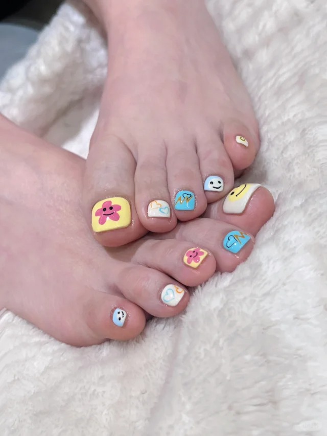 nail chân hàn quốc sành điệu