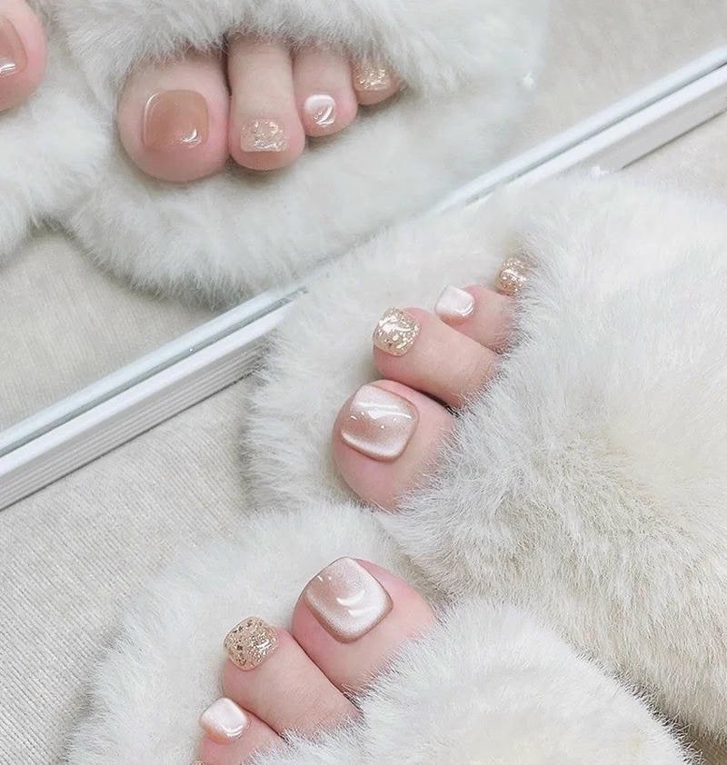 nail chân hàn quốc trẻ đẹp
