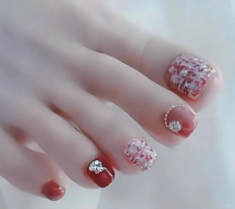 nail chân kẻ cực đẹp