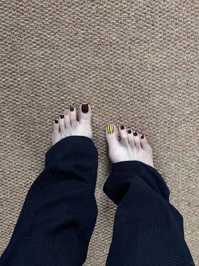 nail chân kẻ đơn giản