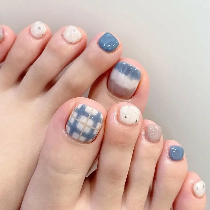 nail chân kẻ gu thời trang