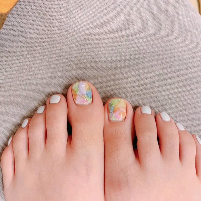 nail chân loang độc đáo