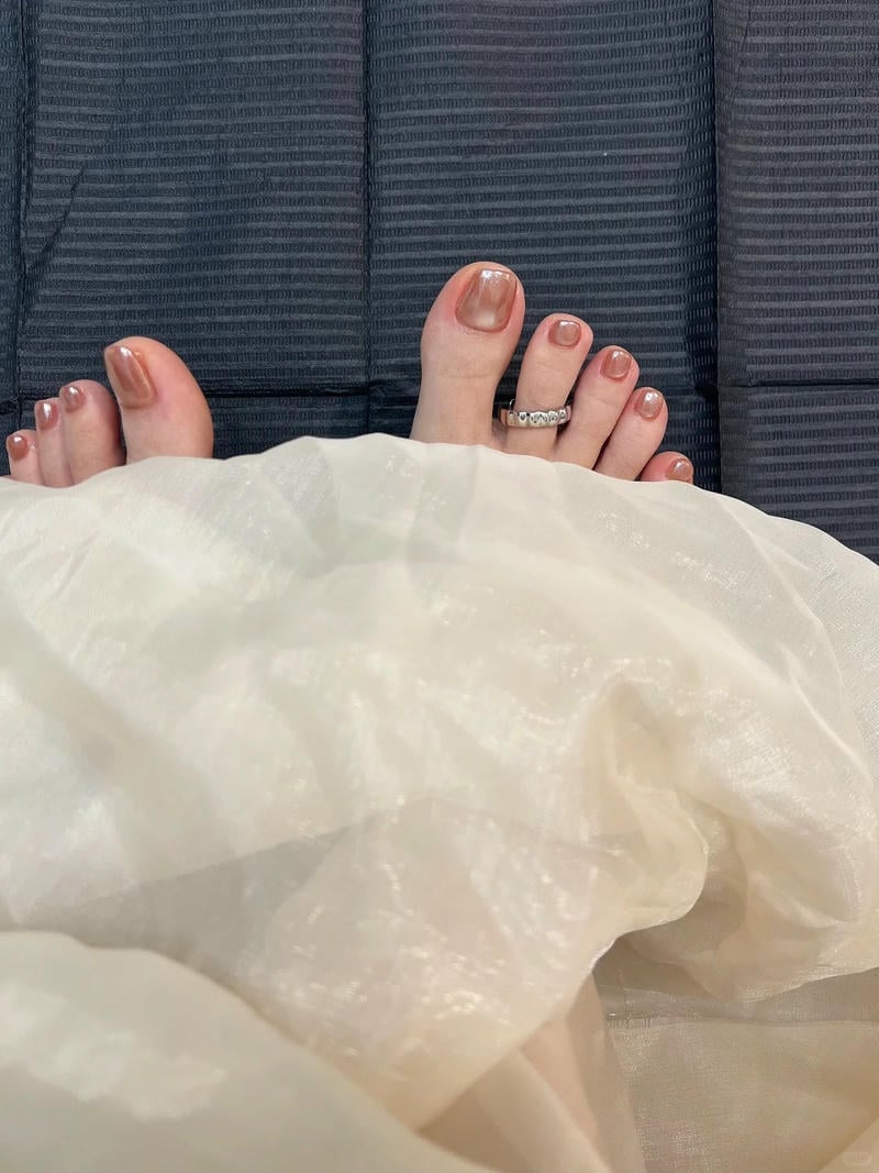 nail chân loang phong cách