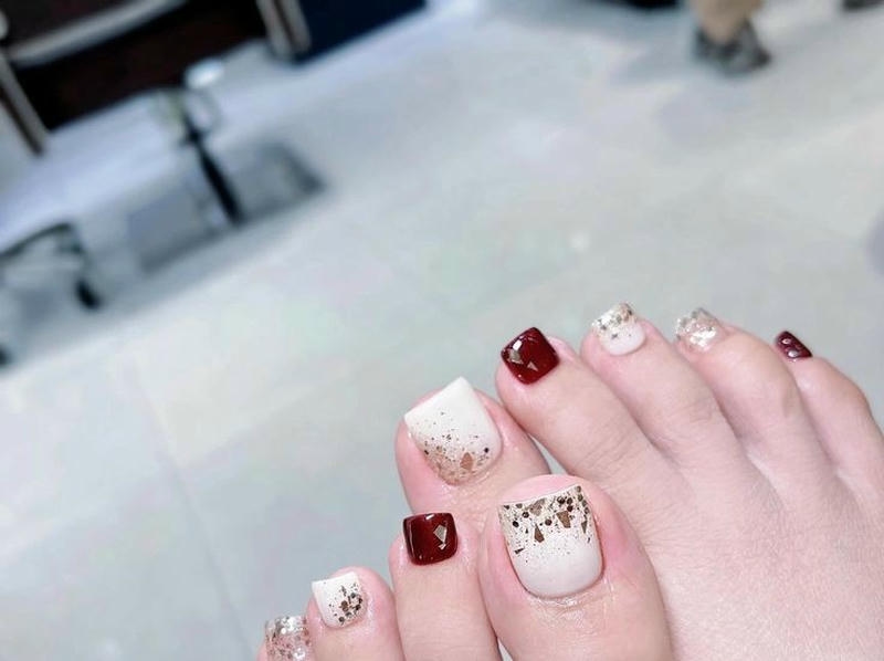 nail chân sang chảnh dự tiệc