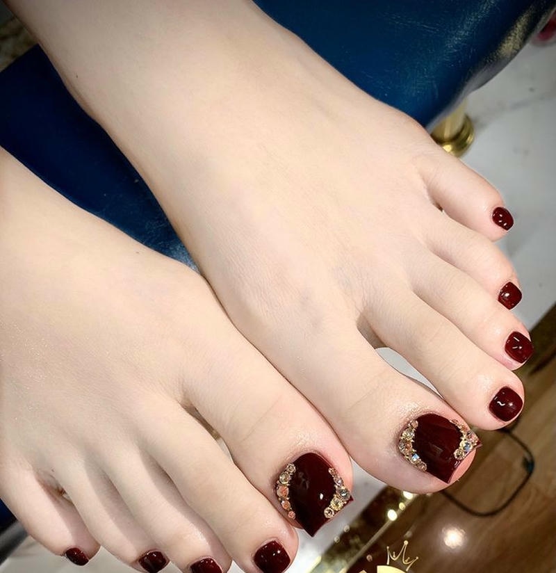 nail chân sang chảnh hợp xu hướng