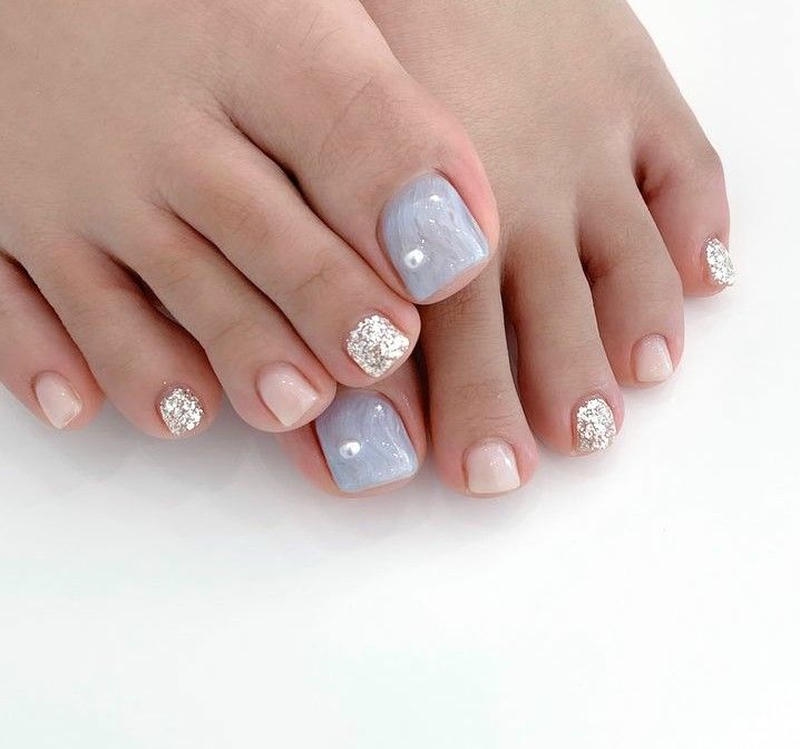 nail chân sang chảnh trẻ trung