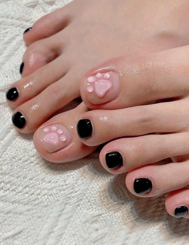 nail chân sáng da cực bắt mắt