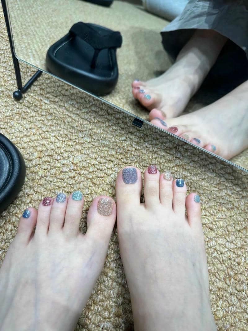 nail chân sáng da đẹp