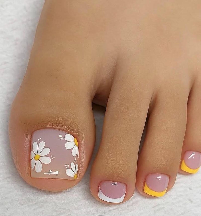 nail chân sáng da phong cách