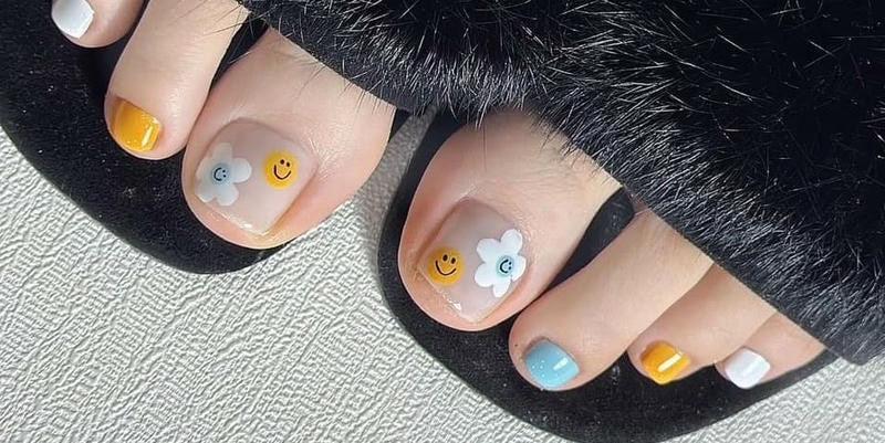 nail chân sáng da trơn đẹp