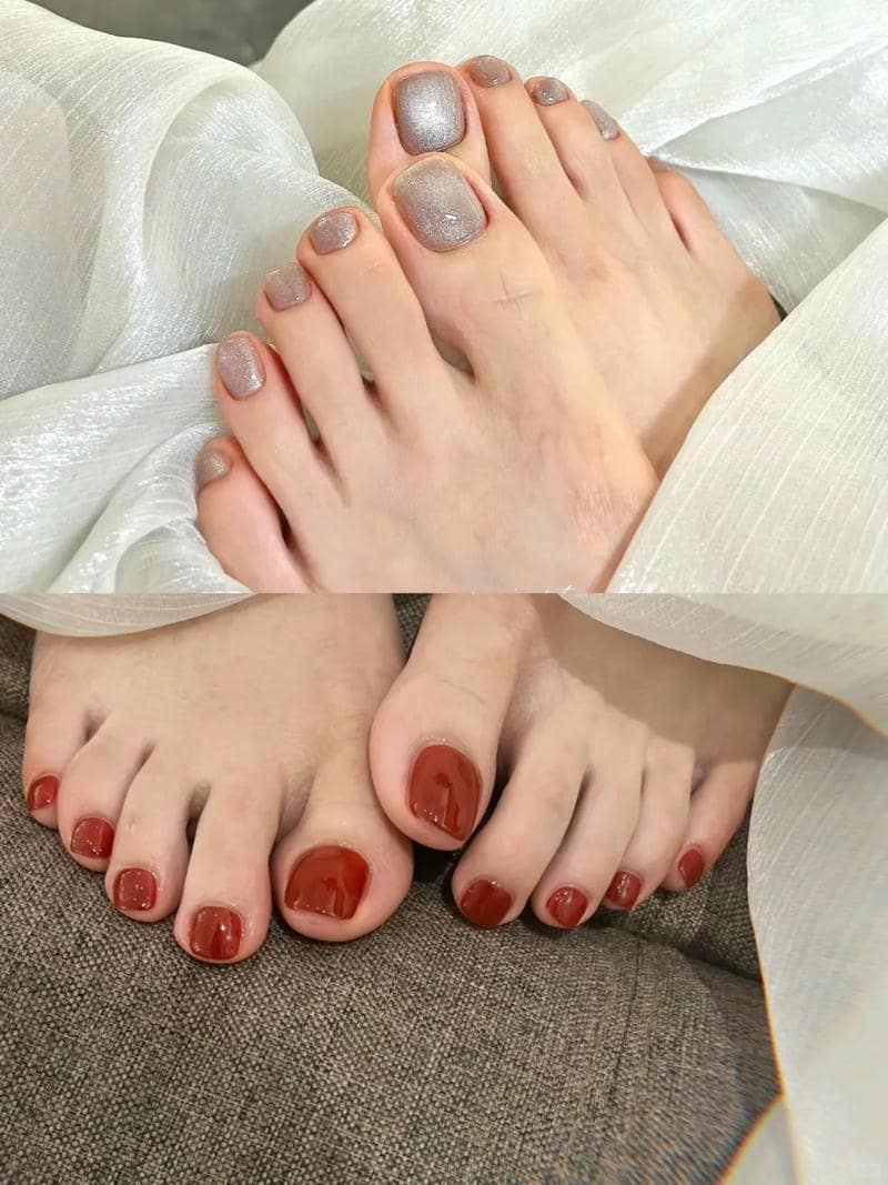 nail chân tết sang trọng
