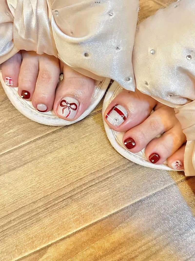 nail chân tết tinh tế